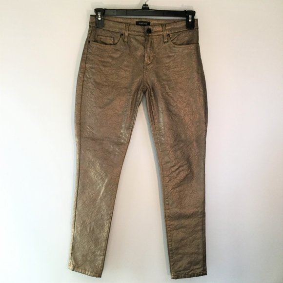 CACHE rust demask straight leg stretch pocket pant - Picture 1 of 7